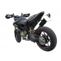 AviaCompositi TRICOLORE LIMITED EDITION Carbon Fiber Tail For Single Muffler Exhaust for Ducati Hypermotard 1100 / Evo / 796